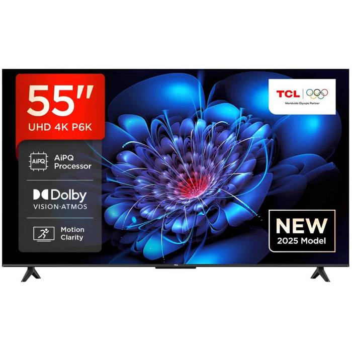 TCL P6K — LED-телевизор 4K Ultra HD с диагональю 50–55″, купить в Бишкеке
