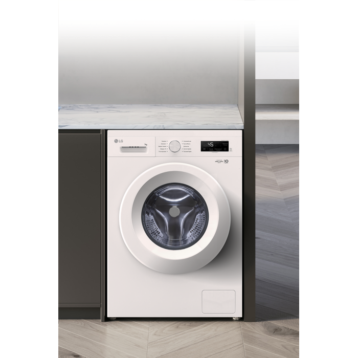 Стиральная машина LG F2Y1HS3W 7 кг в ванной комнате Бишкек ONBIR.KG