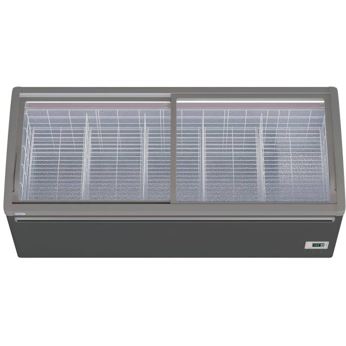 Haier GTE1850G: горизонтальный морозильный ларь объемом 710 л для больших запасов. Доступен в Кыргызстане, доставка в супермаркеты и магазины.