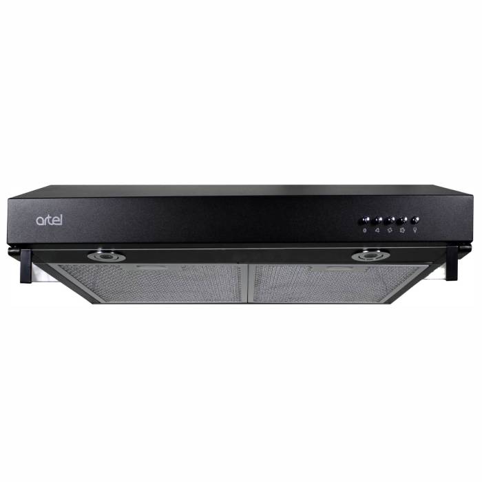 Artel ART-0960 PUNTO BLACK — вытяжка с алюминиевыми фильтрами и антивозвратным клапаном, купить онлайн в Бишкеке