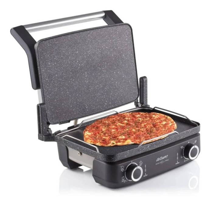 Грильница ARZUM AR-2043 Maxi Grill — Подсветка: энергетическая панель — Onbir.kg Бишкек, Кыргызстан