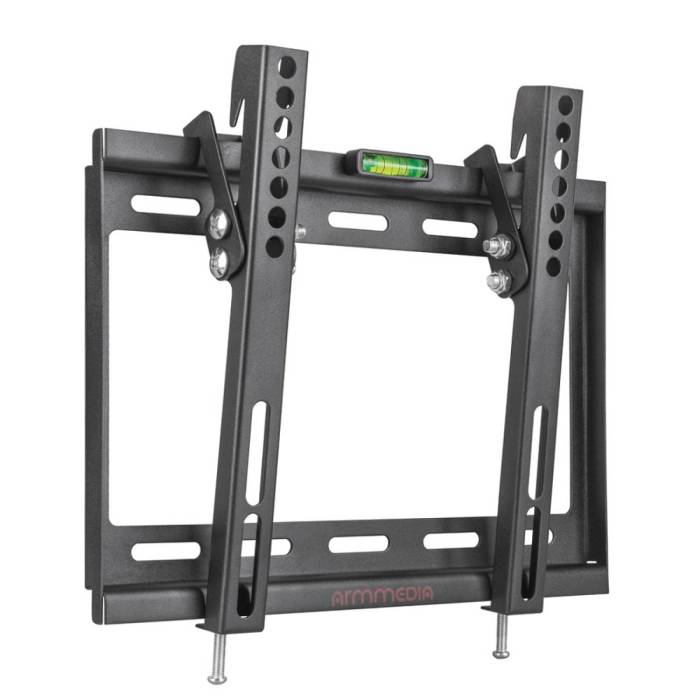 Настенный кронштейн Arm media STEEL-6 black — Тип: настенный наклонный кронштейн для ТВ — Onbir.kg Бишкек, Кыргызстан