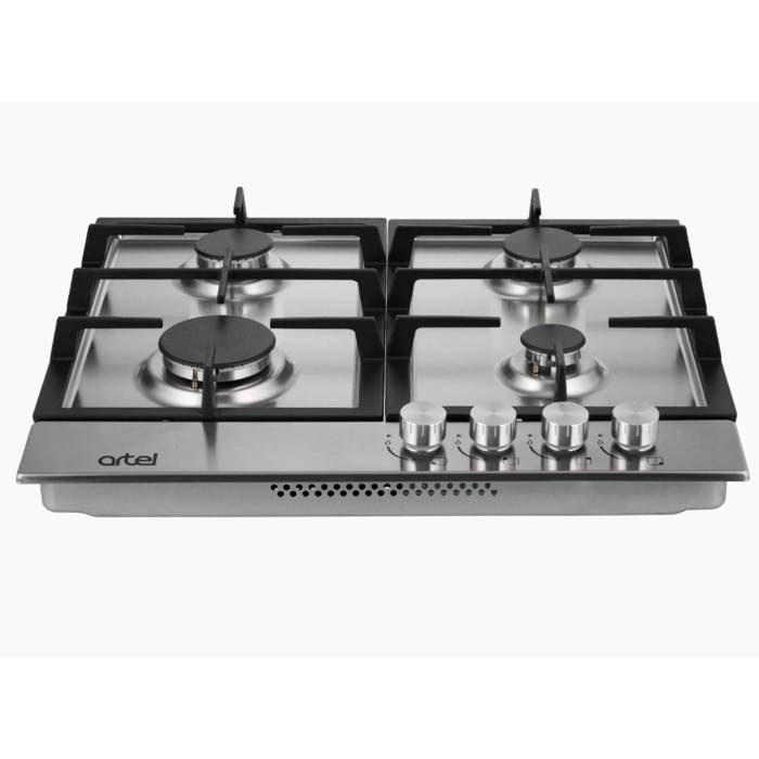 Artel Moderno A62-0030 — четыре газовые конфорки позволяют готовить несколько блюд одновременно, обеспечивая удобство в повседневной кулинарии