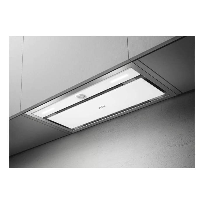 Вытяжка HAIER HVX-BI664GW, белая, с периметрическим всасыванием. Заказать с доставкой в Бишкеке