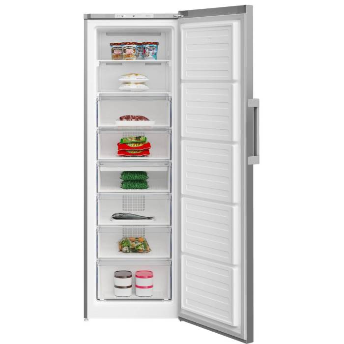 Beko B1RFNK312S — вместительный вертикальный морозильник с технологией NoFrost и FreezerGuard, 6 ящиков, заказать с доставкой по Кыргызстану