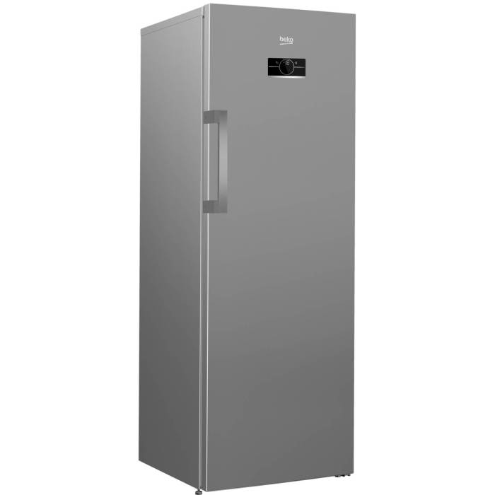 Beko B3RFNK292S — серебристый морозильник с NoFrost и FreezerGuard, идеален для холодных помещений, доставка по Бишкеку и регионам Кыргызстана