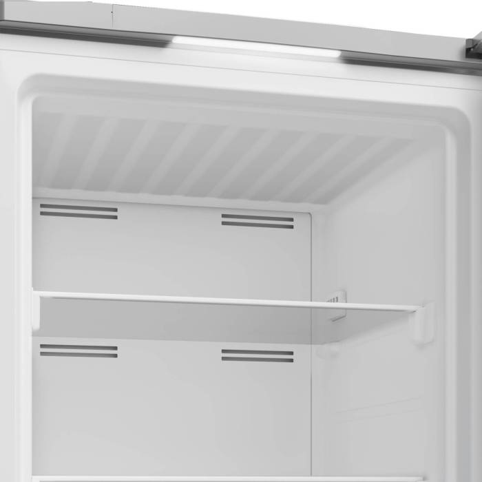 Beko B3RFNK292S — серебристый морозильник с NoFrost и FreezerGuard, идеален для холодных помещений, доставка по Бишкеку и регионам Кыргызстана