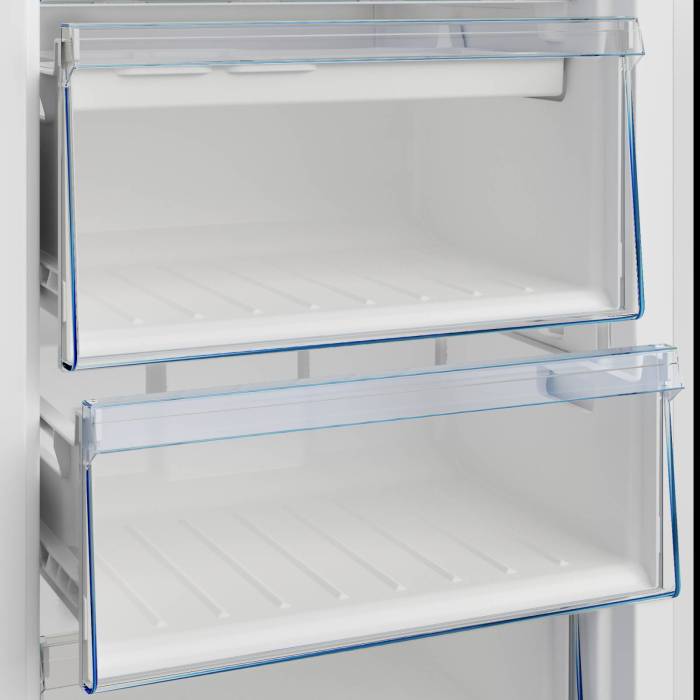 Beko B3RFNK292S — морозильник 293 л с технологией NoFrost и FreezerGuard, серебристый, для работы при температуре до -15°C