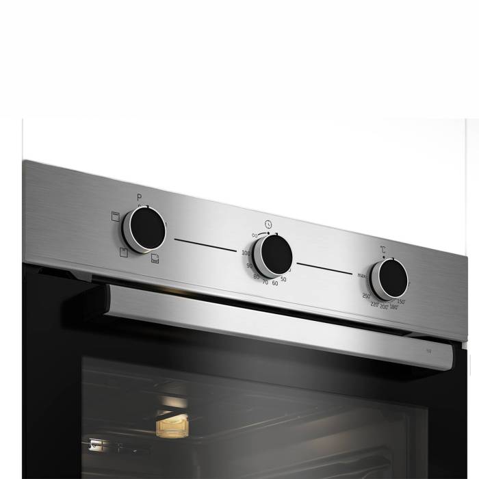 Духовка Beko BBIC12100XD — механические переключатели и удобная панель, легко чистится. Заказать с доставкой
