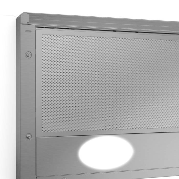 Beko CTB6407X — телескопическая конструкция, вытяжка видна и используется только во время готовки