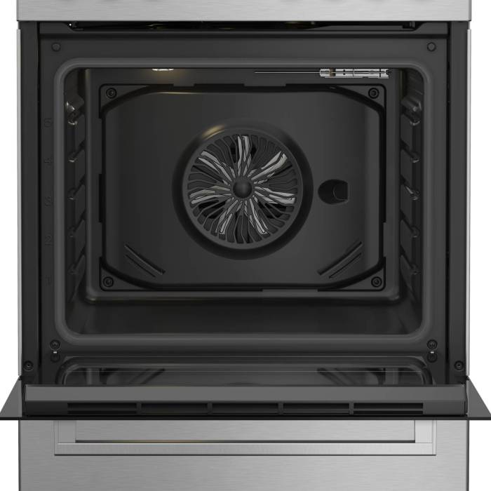 Beko FBE62130GXDN — мощность конфорок от 1 до 2,9 кВт обеспечивает точную регулировку нагрева для разных блюд