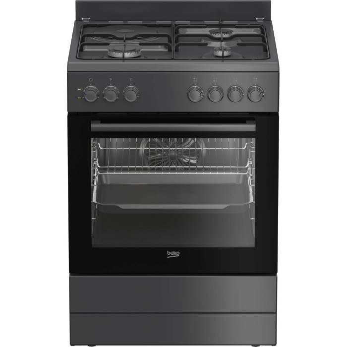 Газоэлектрическая плита Beko FBM63130ACT — 3 газовые + 1 электрическая конфорка, комбинированная модель ONBIR.KG