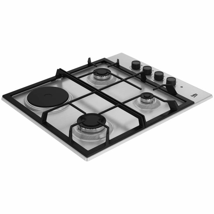 Beko HIGM 64135 SX — практичная модель с защитой газа и чугунными решетками, заказать в Бишкеке