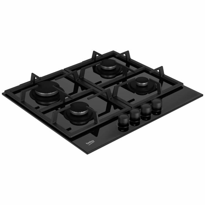 Beko HILG 642C5 SB — встраиваемая варочная панель с 4 газовыми конфорками, заказать в Бишкеке