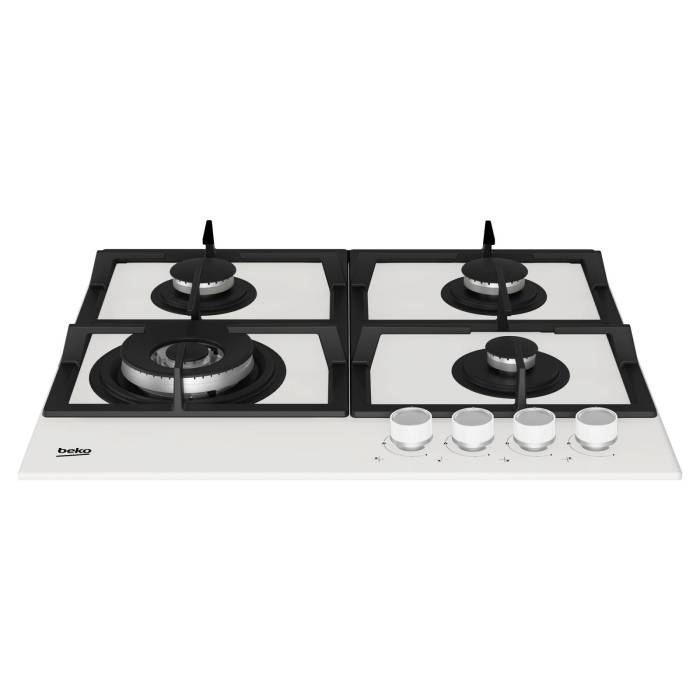 Beko HILW 64225 SW — газовая панель шириной 60 см, корпус белого цвета, заказать с доставкой в Бишкеке