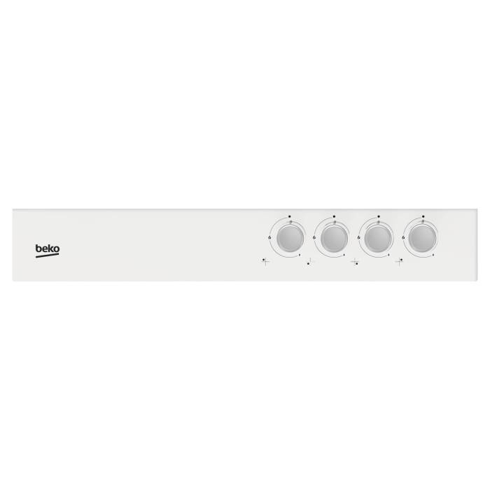 Варочная панель Beko HILW 64225 SW — 4 конфорки, включая мощную WOK 3,3 кВт, идеально для быстрого приготовления