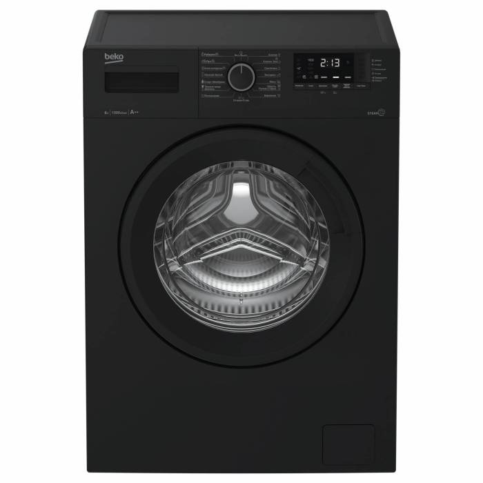 Черная Beko WSRE6512ZAA с контролем дисбаланса и 15 программами стирки — заказать в Бишкеке с доставкой 
