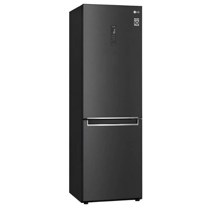 Холодильник LG GC-B459SBUM — стильный черный дизайн, объем 341 л, инверторный компрессор для надежной работы и экономии энергии. Купить с доставкой