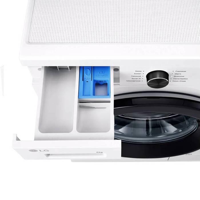Стиральная машина LG F2Y1NS6W — класс энергоэффективности A, экономия энергии, купить онлайн