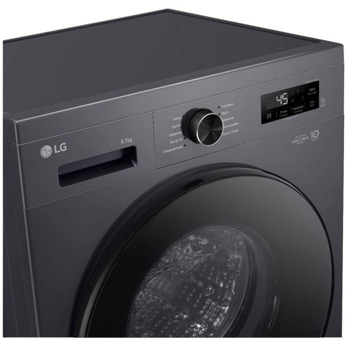 LG F2Y1WS5J — технология «6 движений заботы» автоматически подбирает движения барабана под тип ткани