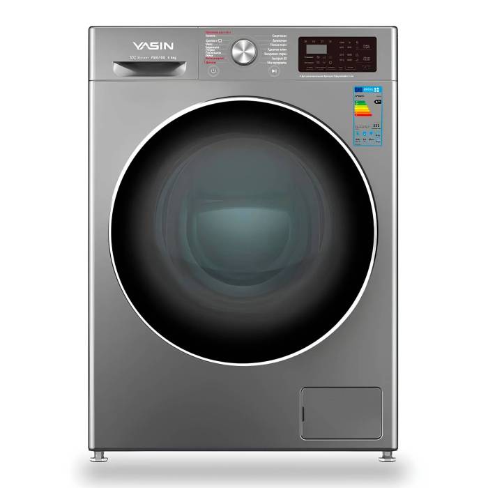 YASIN F8051DD — функция "Добавить белье", контроль температуры (до 95 °C) и скорости отжима до 1200 об/мин