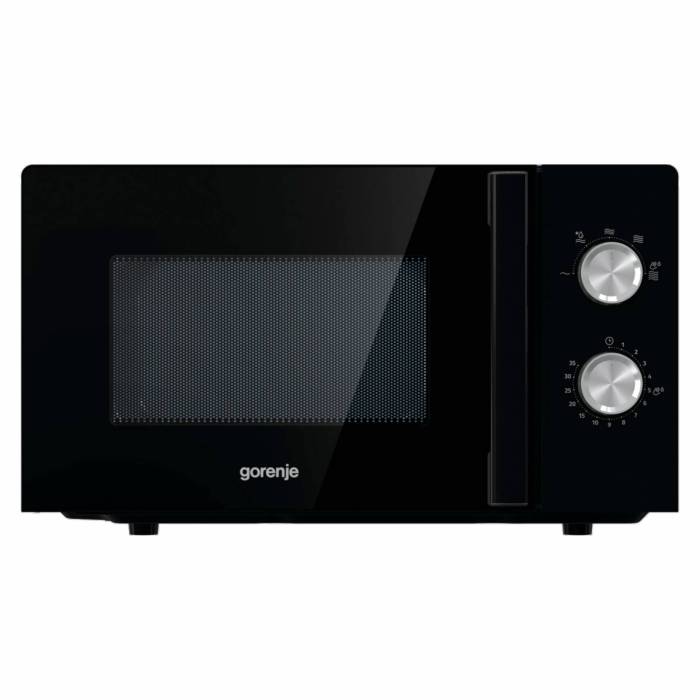 Gorenje MO17E1BH — микроволновая печь объемом 17 л с мощностью 700 Вт. Механическое управление, простая и надежная. Купить в Бишкеке с доставкой