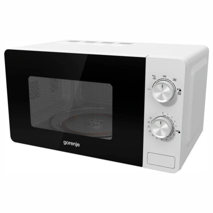 Gorenje MO17E1W — очистка паром AquaClean: достаточно налить воду в чашу и включить программу. Загрязнения легко удаляются без химии