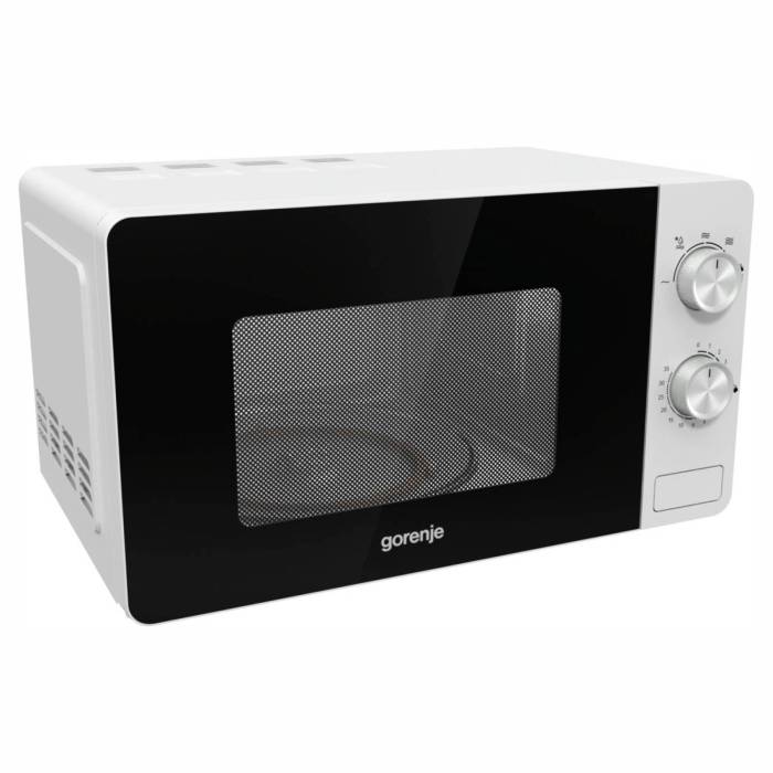 Микроволновка Gorenje MO17E1W — уровень шума до 60 дБ, энергопотребление в режиме ожидания всего 0,5 Вт. Энергоэффективная модель