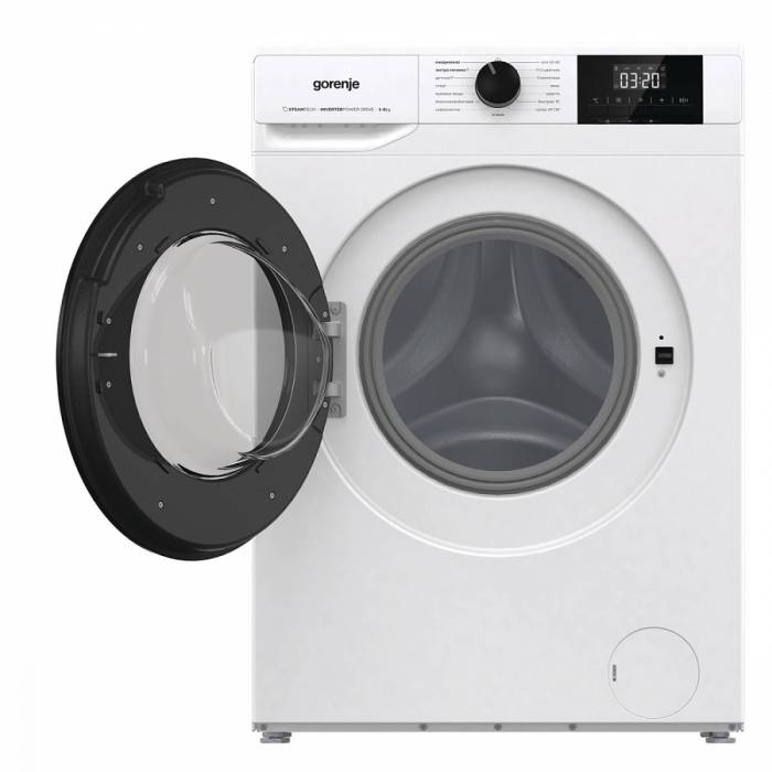 Gorenje W3NGPI61SBS/C — фронтальная загрузка и вместимость 6 кг обеспечивают комфортную стирку за один цикл