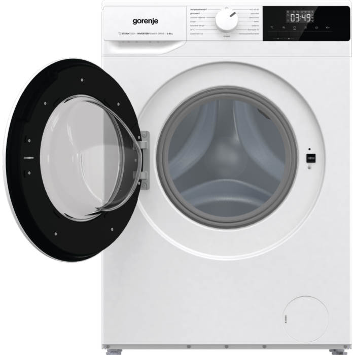 Gorenje WNHPI84AS/R — 8 кг, 1400 об./мин, 15 программ, инверторный мотор, функция пара. Купить в Бишкеке