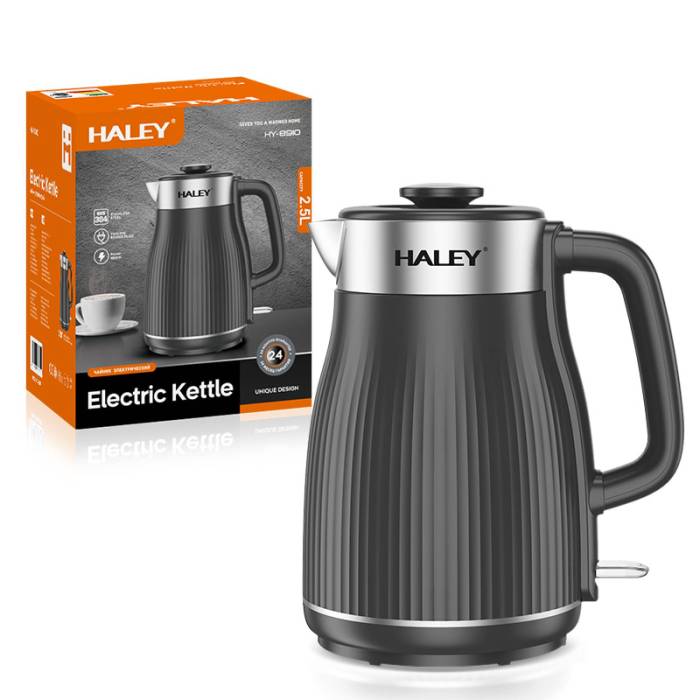 Haley HY-8910 — электрочайник 2.5 литра с поворотным основанием 360°, купить в Бишкеке с доставкой