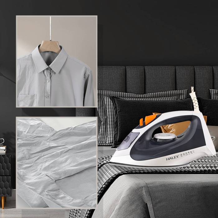 Haley HY-2081 — мощность 2400 Вт, быстрое нагревание и эффективное разглаживание всех типов тканей