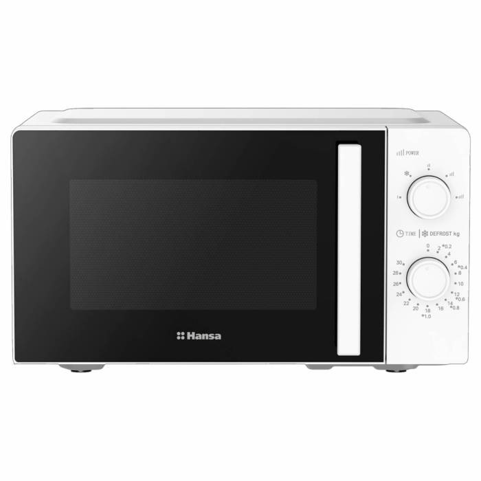 Hansa AMMF19M1WH — компактная микроволновка в белом корпусе, объем камеры 19 л, заказать в Бишкеке с доставкой