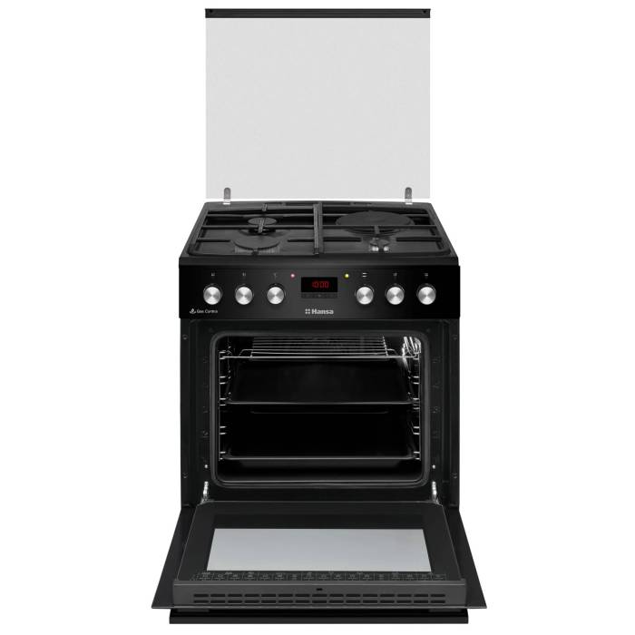 Hansa FCMM68243 — прочные чугунные решётки обеспечивают устойчивость посуды и долговечность конструкции