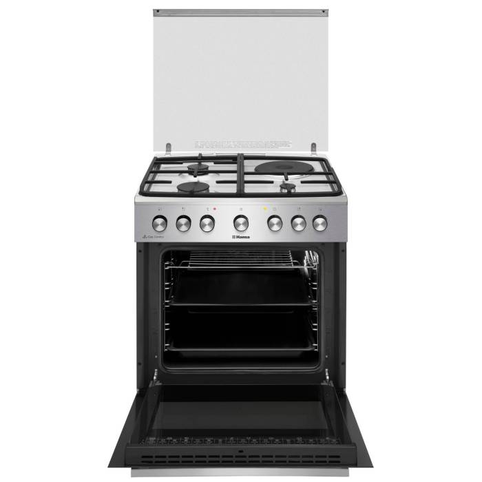 Hansa FCMX68143 — функция быстрого разогрева до 150 °C за 4 минуты экономит время при приготовлении