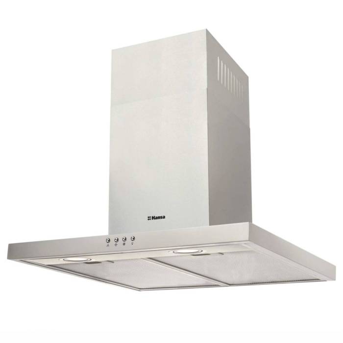 Hansa OKP631TH — Т-образная каминная вытяжка из нержавеющей стали, корпус можно использовать как полочку, купить с доставкой в Бишкеке