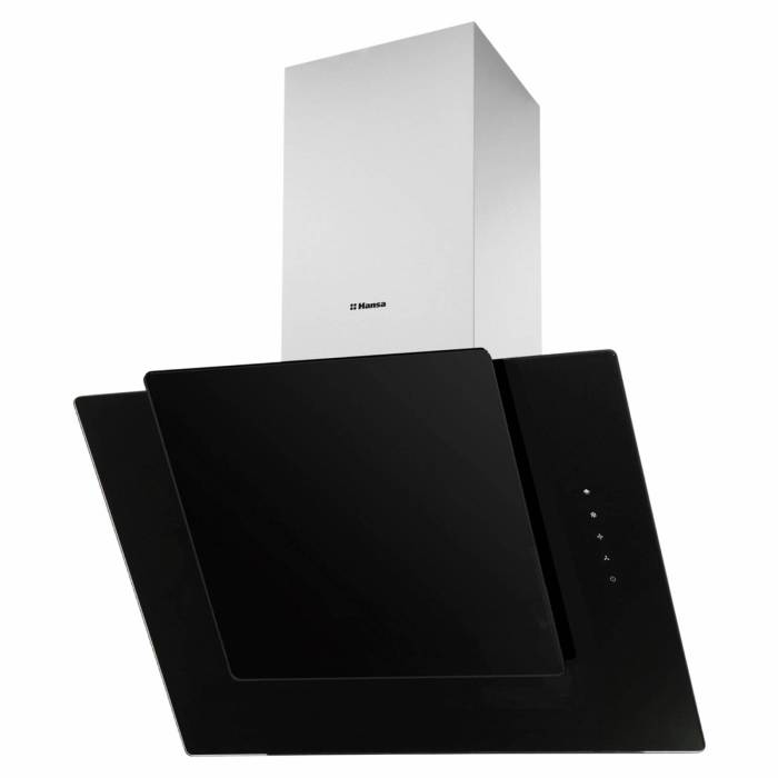 Hansa OKP6522SH — наклонная вытяжка из черного стекла, стильная и удобная модель для кухни, купить с доставкой в Бишкеке
