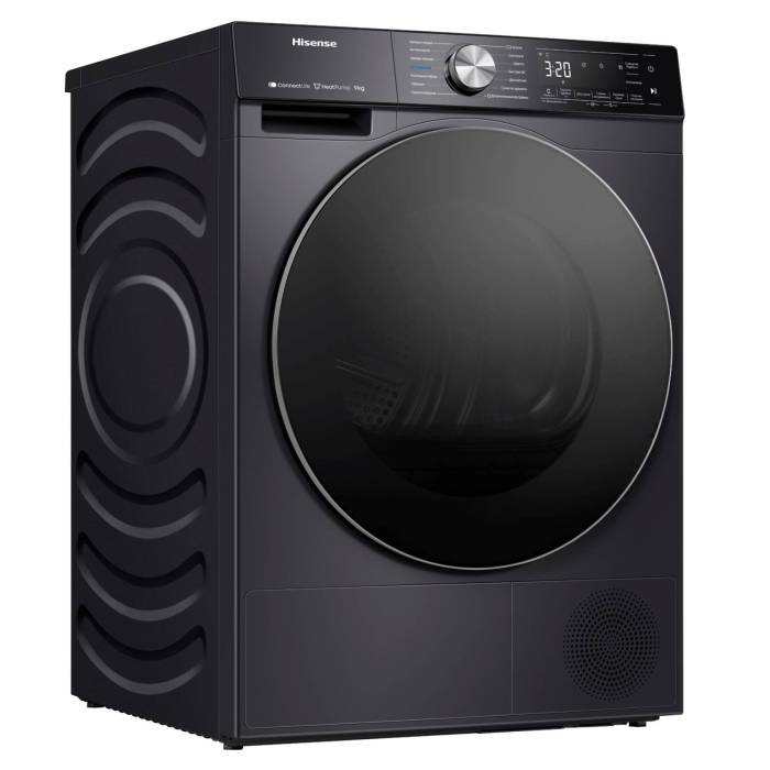 Hisense DH5S902BB — Wi-Fi-управление через приложение ConnectLife позволяет выбирать программы и контролировать сушку дистанционно