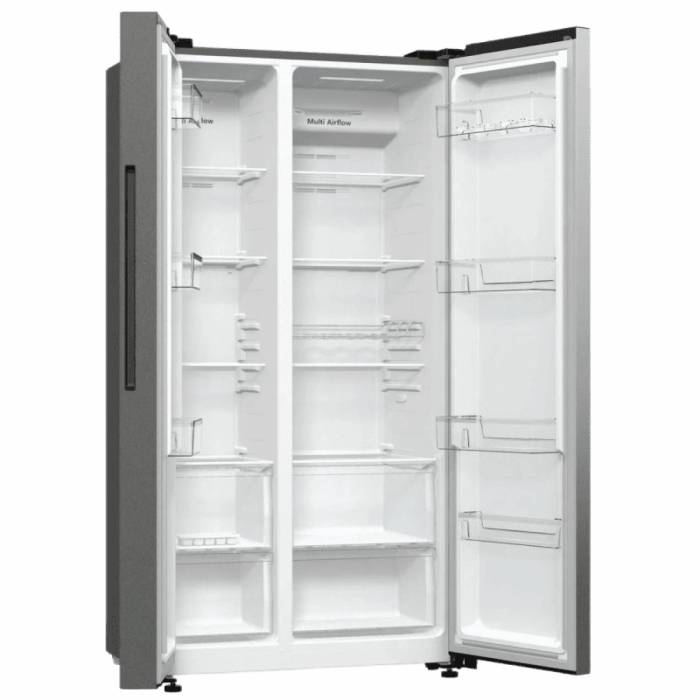 Hisense RS711N4ACE — система NoFrost Plus, не требует размораживания, свежесть продуктов сохраняется дольше