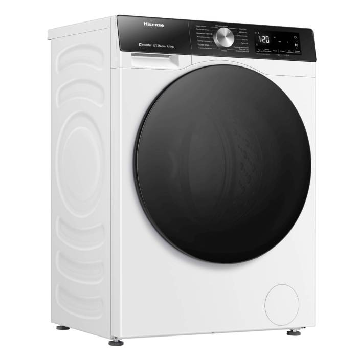 Hisense WD3S8042BW1 — стиральная машина с функцией сушки, загрузка 8/5 кг, купить в Бишкеке