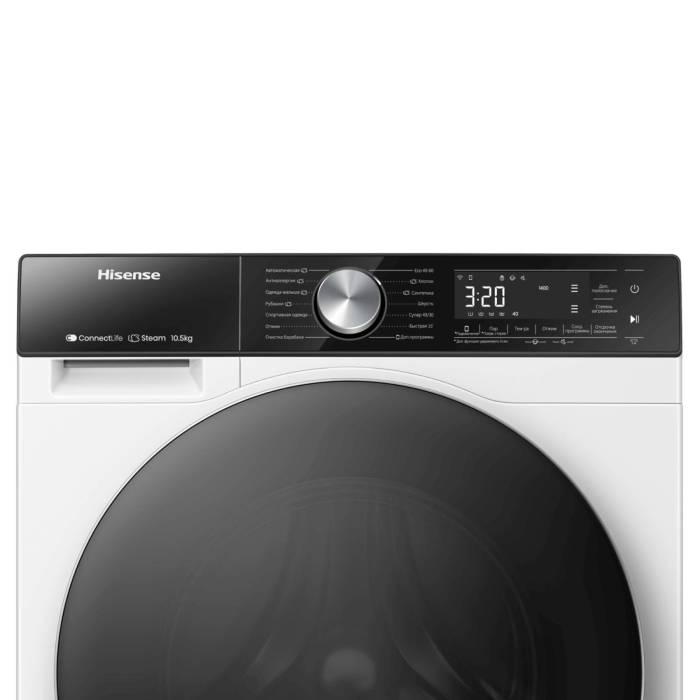 Hisense WF5S1043BW — класс энергоэффективности A и тихая работа (класс шума A), купить с доставкой