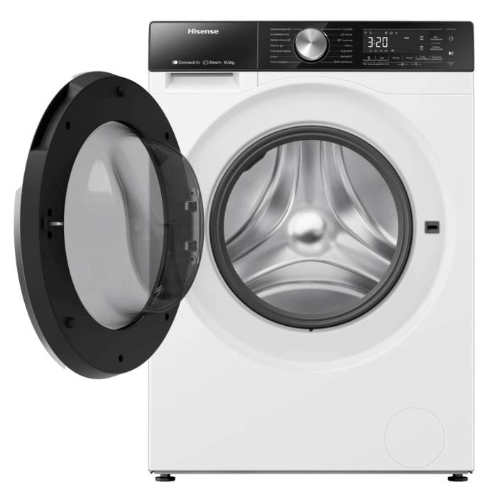 Стиральная машина Hisense WF5S1043BW — поддержка Wi-Fi и управление через ConnectLife, заказать в Бишкеке