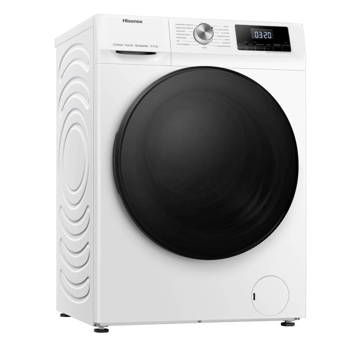 Hisense WFQA1014VJM — энергоэффективность класса A, всего 0,86 кВт·ч за цикл, купить с доставкой