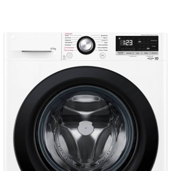 LG F2V3FR6W — компактные размеры 85×60×47,5 см, удобное размещение даже в стандартной ванной, купить онлайн в Бишкеке