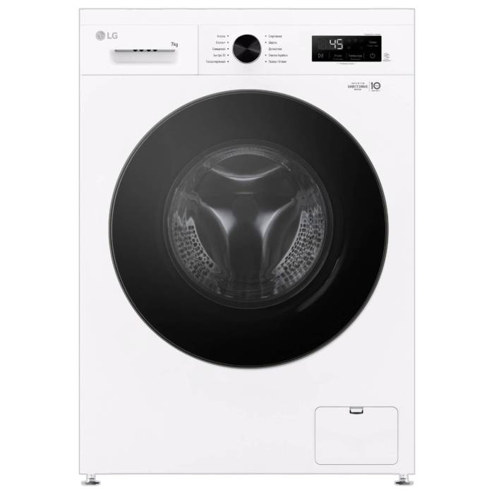 Стиральная машина LG F2Y1HS5W — таймер отсрочки 3–19 ч, блокировка от детей и функции предварительной стирки, заказать в Бишкеке