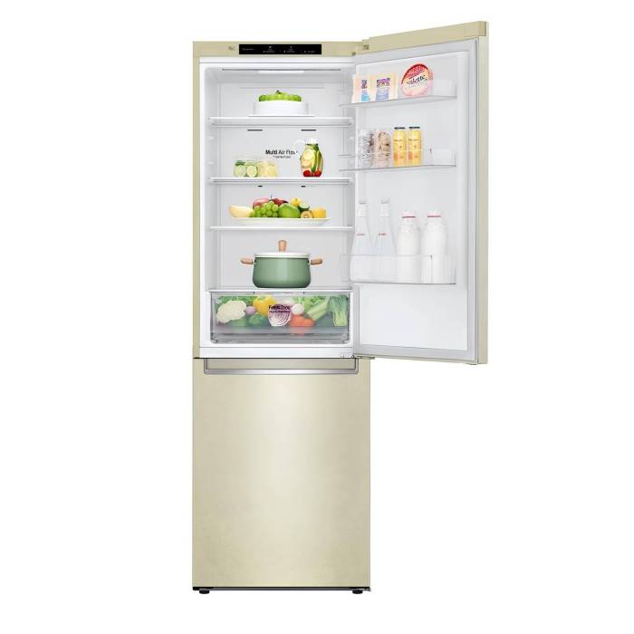 Холодильник LG GC-B459SECL — Total No Frost, инверторный компрессор, нижняя морозильная камера, элегантный бежевый цвет, заказать онлайн