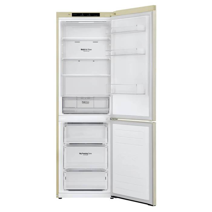 LG GC-B459SECL — холодильник с инверторным компрессором и системой Total No Frost, объем 341 л, бежевый, Купить онлайн с доставкой