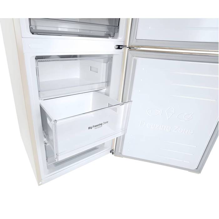 Холодильник LG GC-B459MEWM, 374л, бежевый, с функцией ThinQ и DoorCooling+, заказать с бесплатной доставкой по Бишкеку и регионам