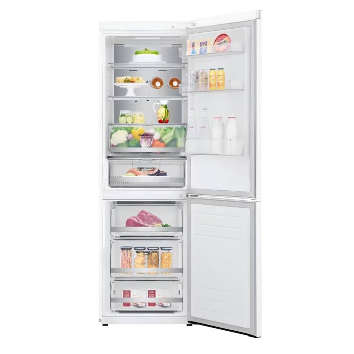 LG GC-B459SQUM — белый холодильник с инверторным компрессором и системой Total No Frost, высота 186 см, купить онлайн с доставкой по городу