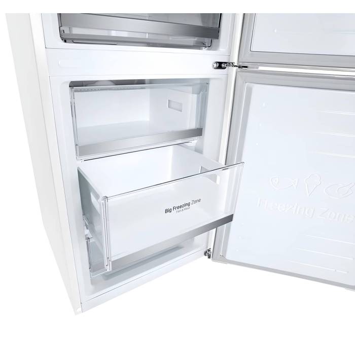 LG GC-B459SQUM — белый холодильник с инверторным компрессором и системой Total No Frost, высота 186 см, купить онлайн с доставкой по городу